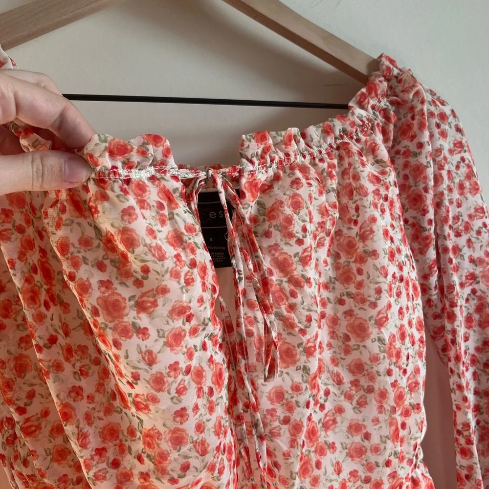 Floral Pink Women's Dress - Picture 2 of 5